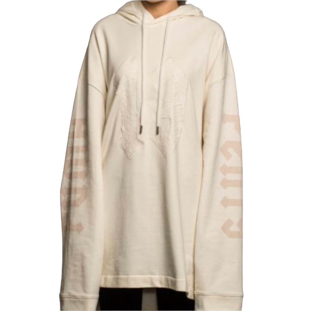 Puma x Fenty Oversized Pink Long Sleeve Graphic Hoody - Picture 2 of 16